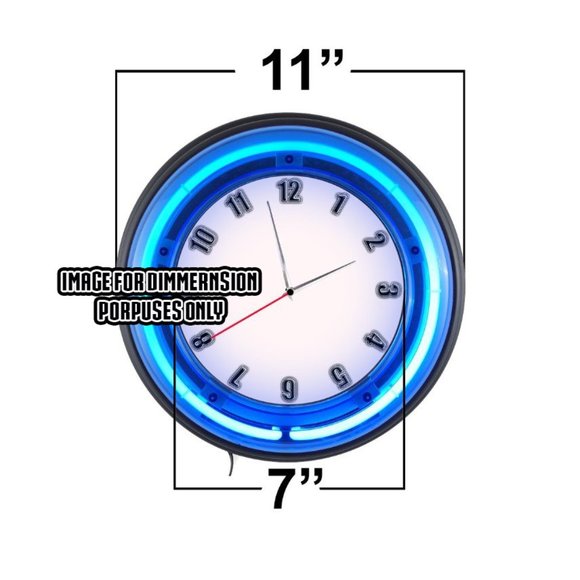 Los Angeles Rams neon blue light clock NEW - Picture 2 of 4